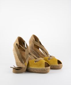 Alternative view of Alpargata con cuña Manuela Amarillo