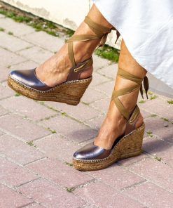 Alternative view of Alpargata con cuña María Cobre.