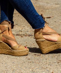 Alpargata con cuña Dolores Mushroom.