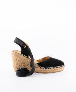 Alternative view of Alpargata con cuña New Luna Negro.