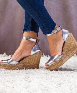 Alpargata con cuña Martinica Acero