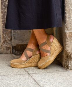 Alternative view of Alpargata con cuña Pilar Mushroom.