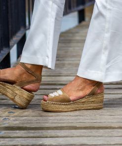 Alpargata con cuña Anabel Mushroom.