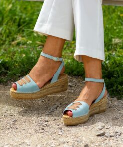 Alternative view of Alpargata con cuña Anabel Caribe.