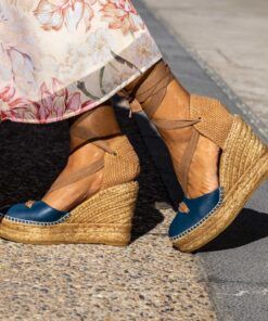 Alternative view of Alpargata con cuña María 2O Indigo.