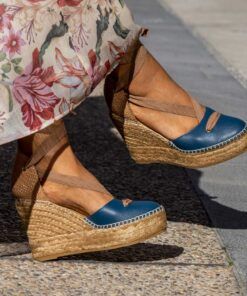 Alpargata con cuña María 2O Indigo.