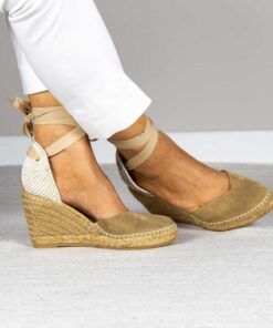 Alternative view of Alpargata con cuña Greta TM Mushroom.