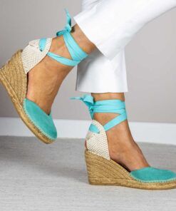 Alpargata con cuña Greta TM Acuario.