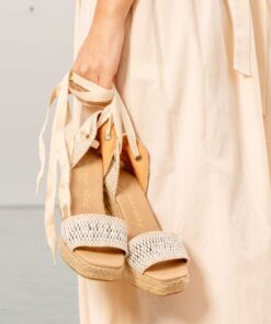 Alternative view of Alpargata con cuña Lucrecia I blanco.