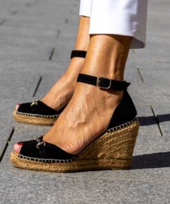 Alternative view of Alpargata con cuña Estribo Negra.