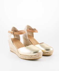 Alternative view of Alpargata Valenciana 5C Oro.