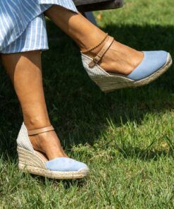 Alternative view of Alpargata Valenciana 5C Azul.