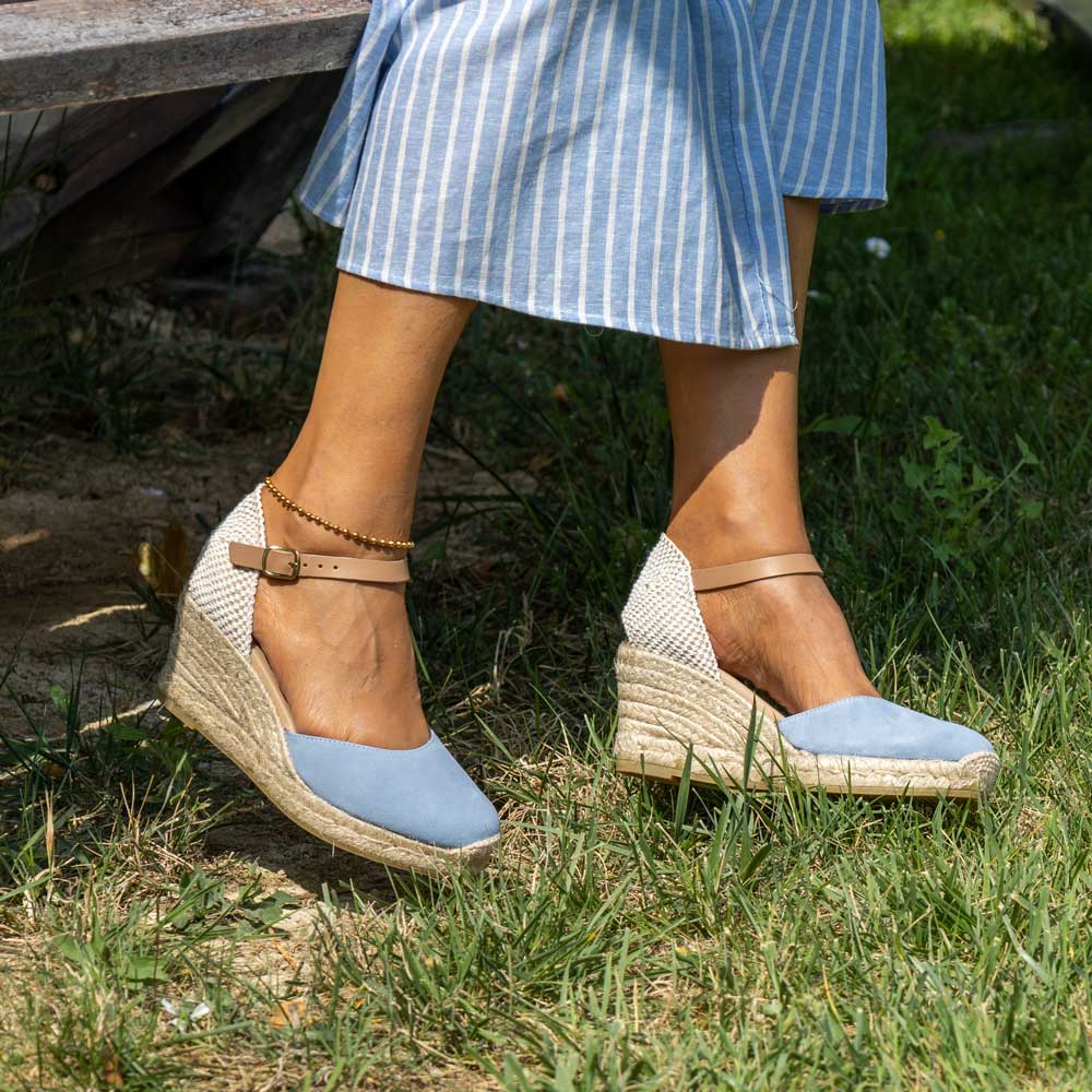 Alpargata Valenciana 5C Azul.