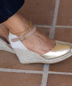 Alternative view of Alpargata Valenciana 7C Oro.